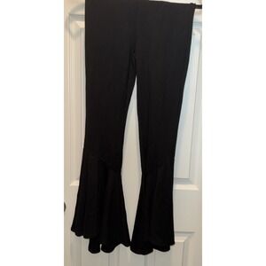 Walter Baker S Stretchy Knit Black Handkerchief‎ Flare Stretch Dana Pants EUC